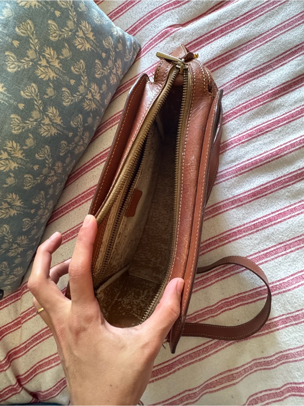 Celine vintage Brown Monogram Crossbody Bag with Gold Hardware - Picture 9 of 10